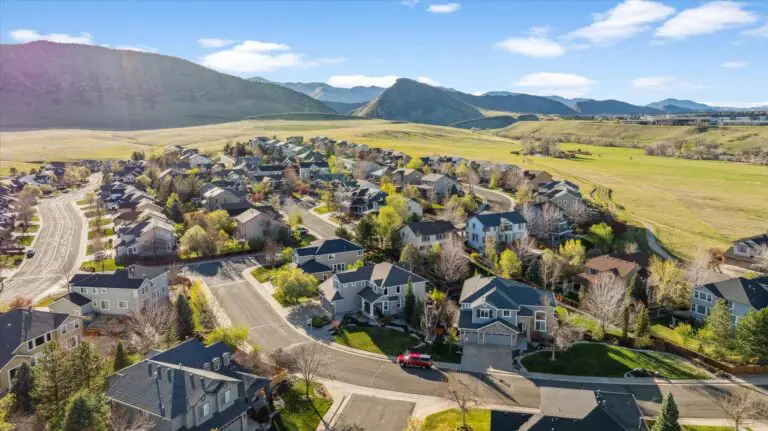 Drone View of the Hogback in Littleton CO