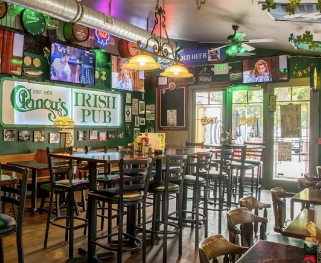 image of the bar at Clancy's Irish Pub in Wheatridge, Co from the blog Denver's Authentic Irish Pubs